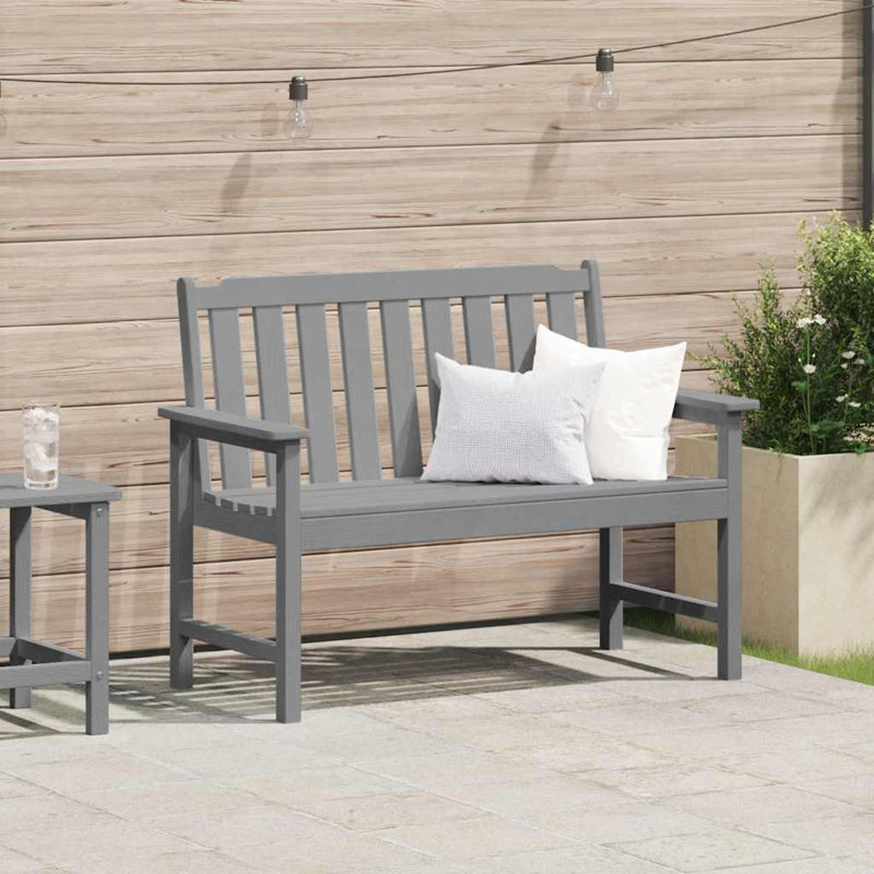 Garden Bench HDPE, Light Grey