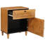 50cm W Solid Wood Bedside Table-771095315