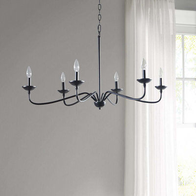 Lustre en métal 6 lumières Brighton