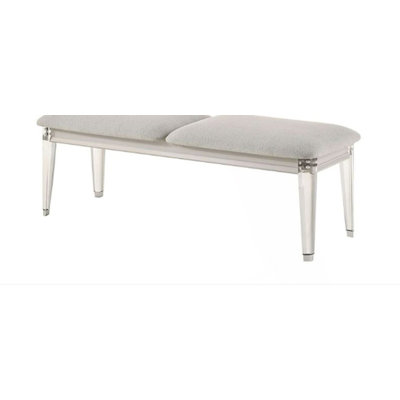 Sophisticated Look Bench With Acrylic Legs, Mudroom Bench
