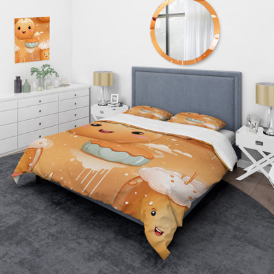 Ensemble de housse de couette Serenade Cute Doughnutpattern - Food Donuts