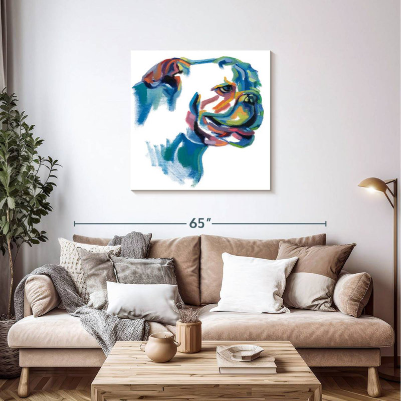 Peinture de bouledogue Brampt