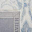 Tapis bleu marine / crème en laine touffeté à la main Hicat Ikat-1600110605
