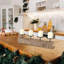 Candélabre de table en bois massif 5 po