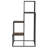 Rustic Brown And Black 4-Tier Display Shelf