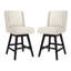 Tabouret de comptoir pivotant rembourré Kamiyla-1711578615