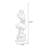 Brown + White Plastic + Resin Free form Floor Lamps