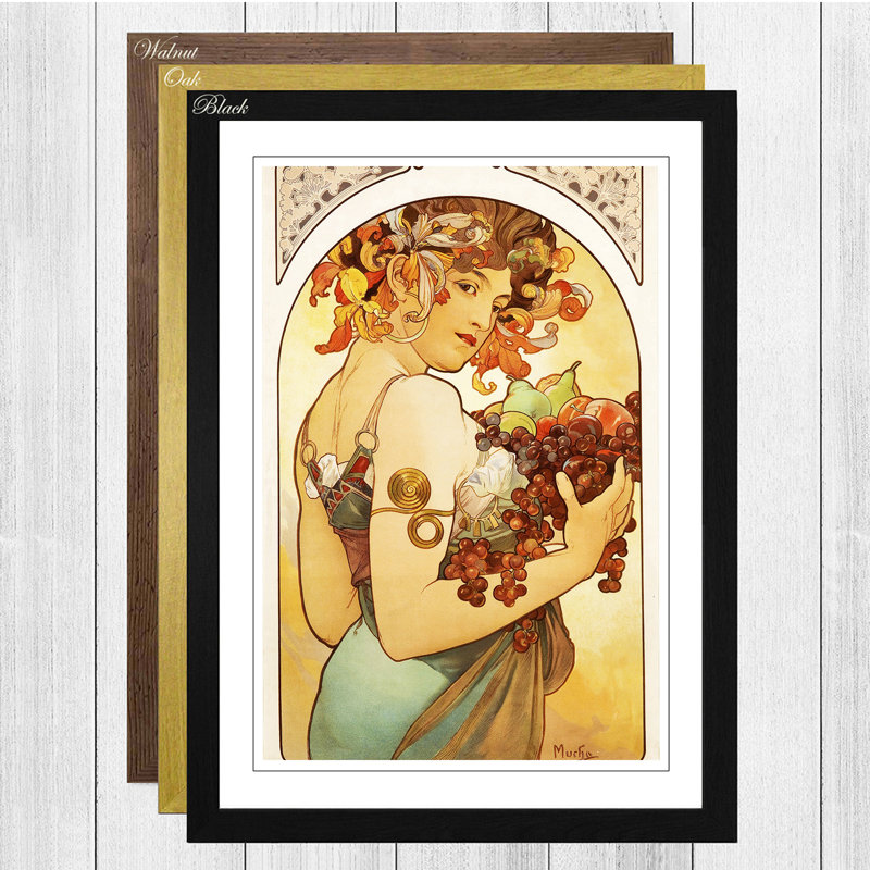 Single Picture Frame Print, Black