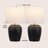 Hugo 16.75" Traditional Rustic Reeded Ceramic Vase LED Table Lamp-1785379571