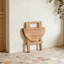 Table d'appoint ronde en teck pour terrasse