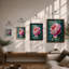 Peony in Bloom Botanical - Framed Print-7684817-7684828