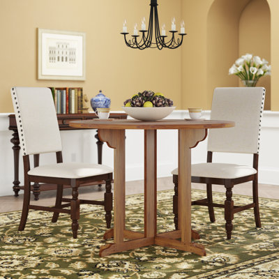 Accent Round Solid Wood Dining Table
