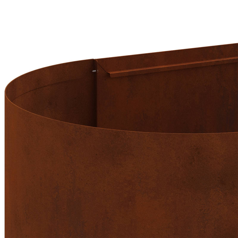 Raised Garden Bed, 40cm H x 200cm W x 40cm D, Weathering Steel