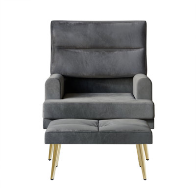 Fauteuil et repose-pieds Laureat