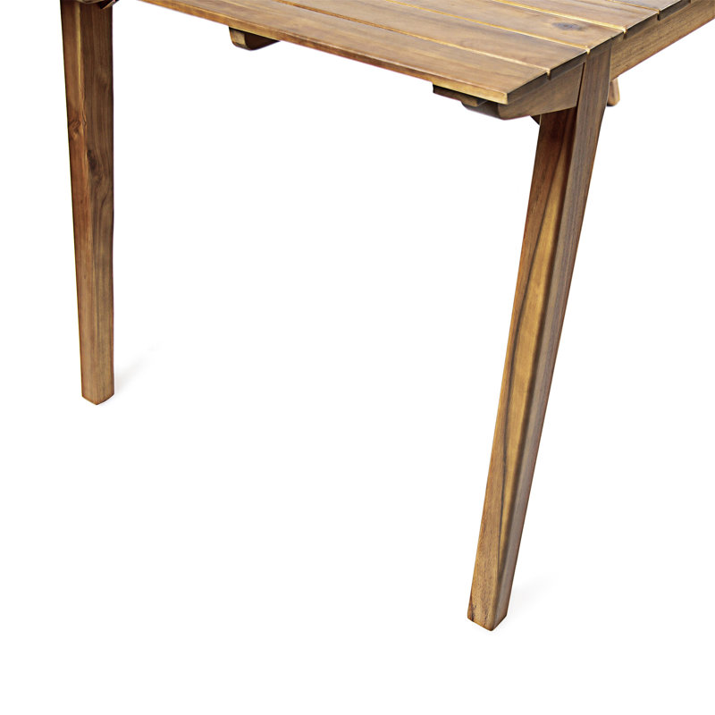 Timor 69" Teak Acacia Wood Outdoor Dining Table