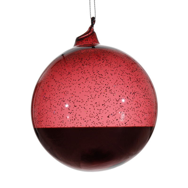 Ornement boule en verre scintillant, Bourgogne