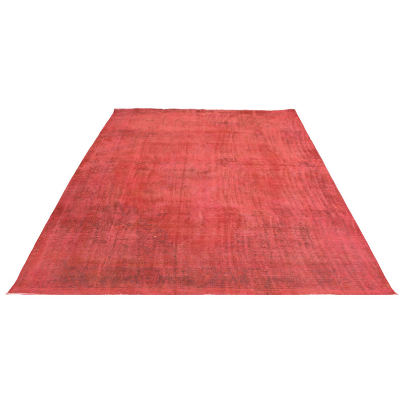 Nathaiel One-of-a-Kind 9'9" x 12'3" 2000s Rectangle Wool Area Rug in Red