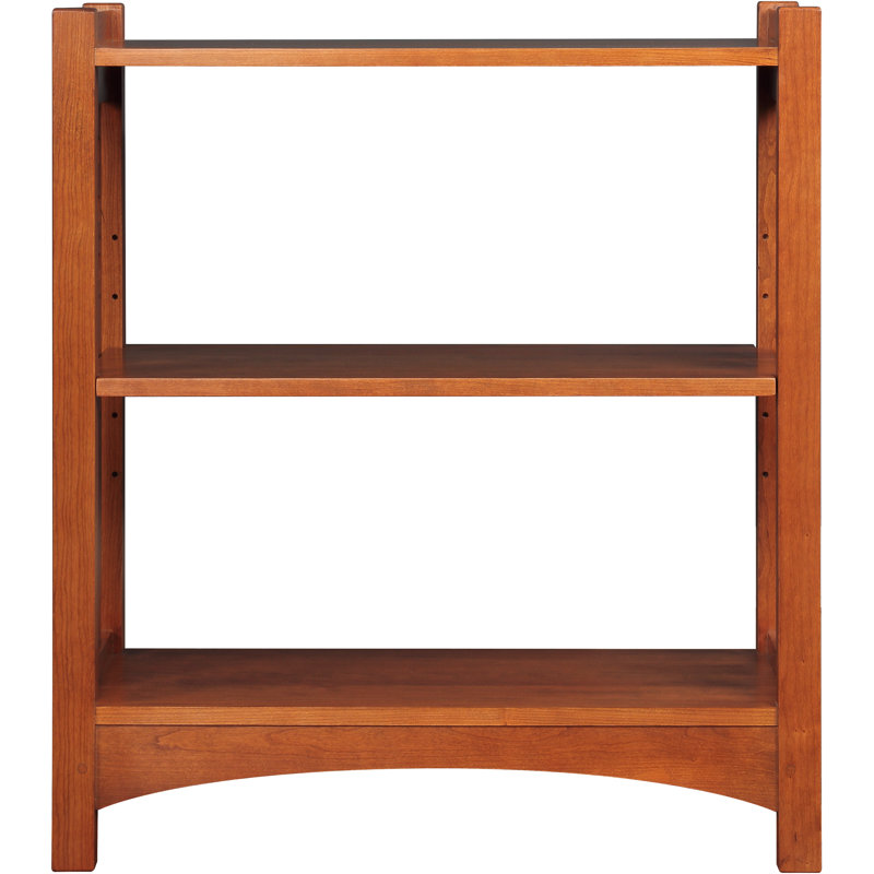 Highlands 34" H x 30" W Solid Wood Etagere Bookcase, Central Valley