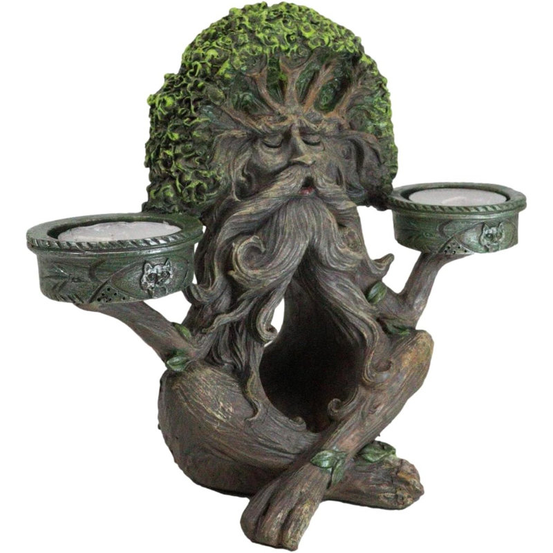 Figurine brûleur d'encens et bougeoir