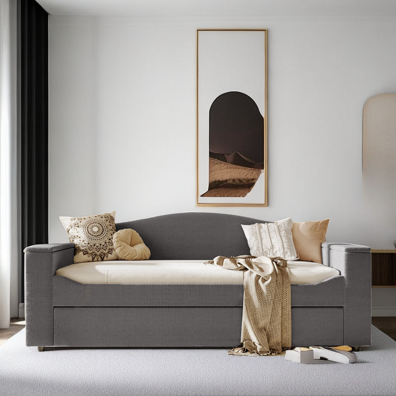 Incee Upholstered Daybed, Gray