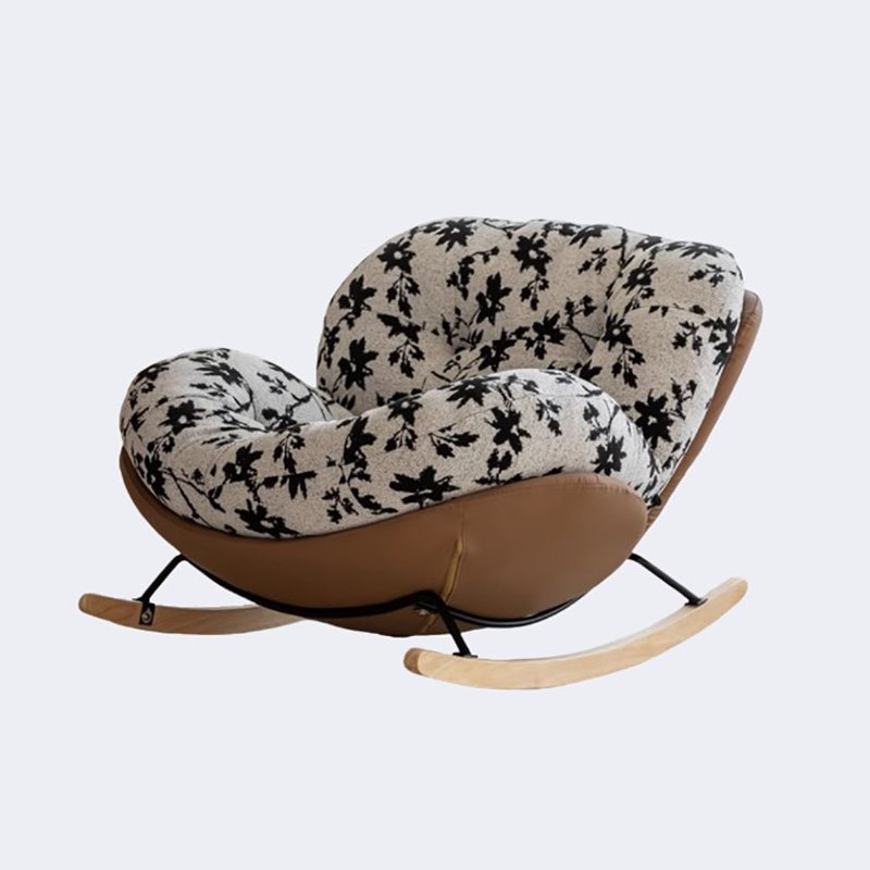 Chaise berçante de loisirs Modern Home Living, Café crème