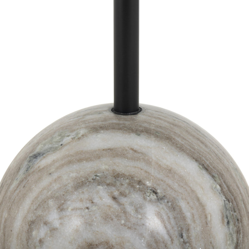 Viola End Table- 22"-Antique White Marble, Antique White Marble
