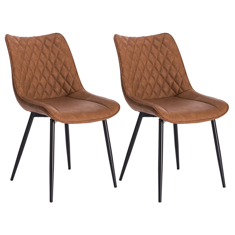 Alhambra 46.5cm H Upholstered Side Chair, 2, Light Brown