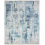 Hand Loomed Abstract Area Rug in Blue