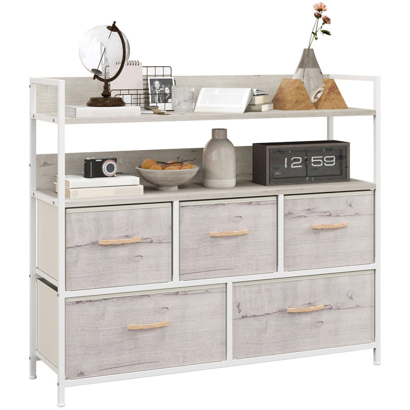 98 cm W Chest of 5 Drawers