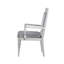 Ensemble de 2 fauteuils en tissu et finition platine Maverick