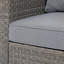 Wicker Outdoor Patio Sofa with Cushions-100784293