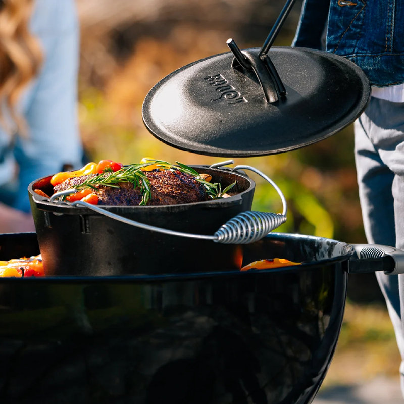 Lodge Logic Cast Iron Dutch Oven 12 in. 7 qt Black