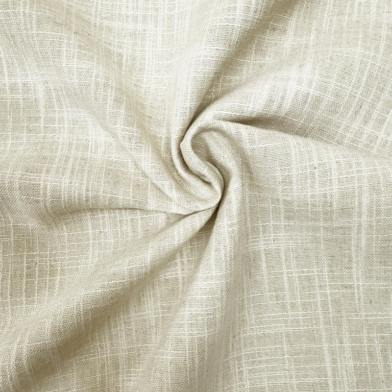 Drôme | Tissu uni uni | Tissu de draperie et de rideau, Crème
