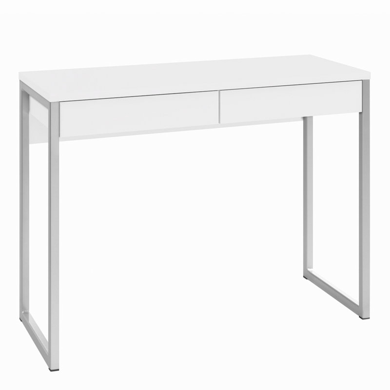 Honorae Writing Desk, White High Gloss