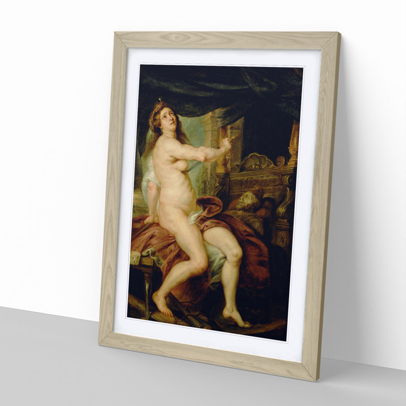 Sacrificing Dido by Peter Paul Rubens - Picture Frame Painting, Oak Framed, 48cm H x 36cm W x 2cm D