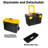 Stalwart Portable Tool Box with Wheels - 2-in-1 Tool Chest with Removable Storage Trays