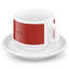 Ensemble de 2 tasses à cappuccino style années 50 en porcelaine-136169700