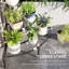 3 Tier Corner Plant Stand Quarter Round Pot Indoor/Outdoor Black