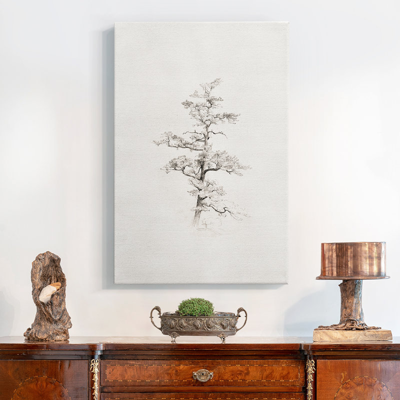 «Vintage Floral Print», impression sur toile tendue, H 13 po x l 9 po