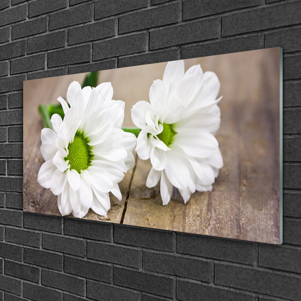 Flowers Floral - Unframed Photograph on Glass