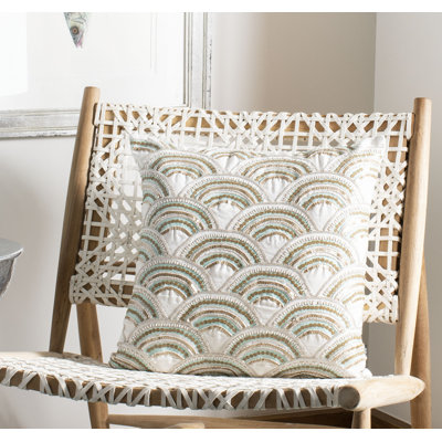 Kadri Sequined Cotton Throw Pillow
