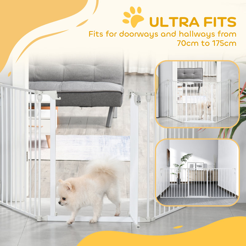 Free Standing Pet Gate With Door