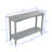 Outdoor 48'' Patio HDPE Adirondack 2-Tier Shelf Console Table, Rectangular Table Side Table, All-Weather Resistance-1156715851
