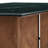 Gadsden 86 Inch Marble Dining Table in Walnut Green Marble