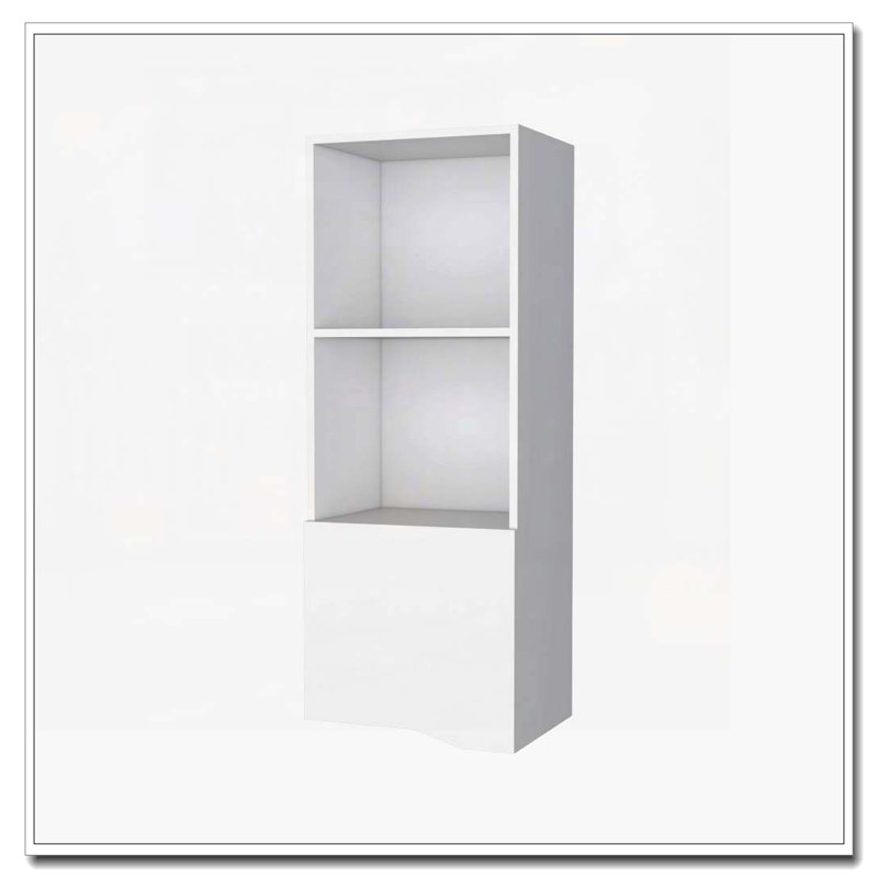 Armoire murale blanche avec une porte, White