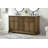 Hermes 60'' Double Bathroom Vanity with Carrara Marble Top-73360083