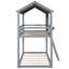 Lit simple superposé gris - Conception pratique et polyvalente idéale pour les chambres partagées