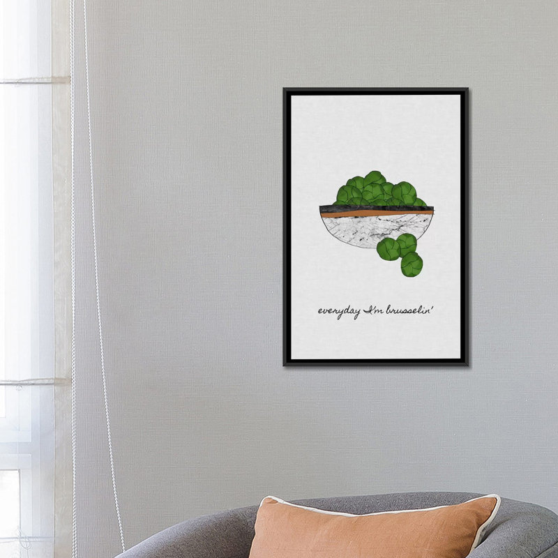 " Everyday I " by Orara Studio, 26" H x 18" W x 1.5" D, Black Framed Canvas, No Matte