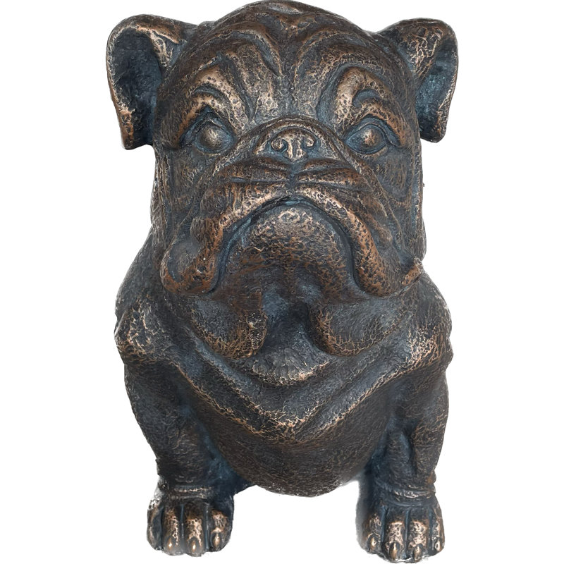 Statue de jardin assise, Brun