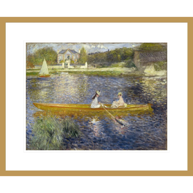 «The Skiff» par Pierre-Auguste Renoir, impression giclée sur cadre, H 17,75 po x l 21,51 po